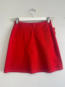 Eliza Faulkner Designs Inc. Skirts X-Small Pre-Loved Tate Skirt Red Twill Red - Size XS