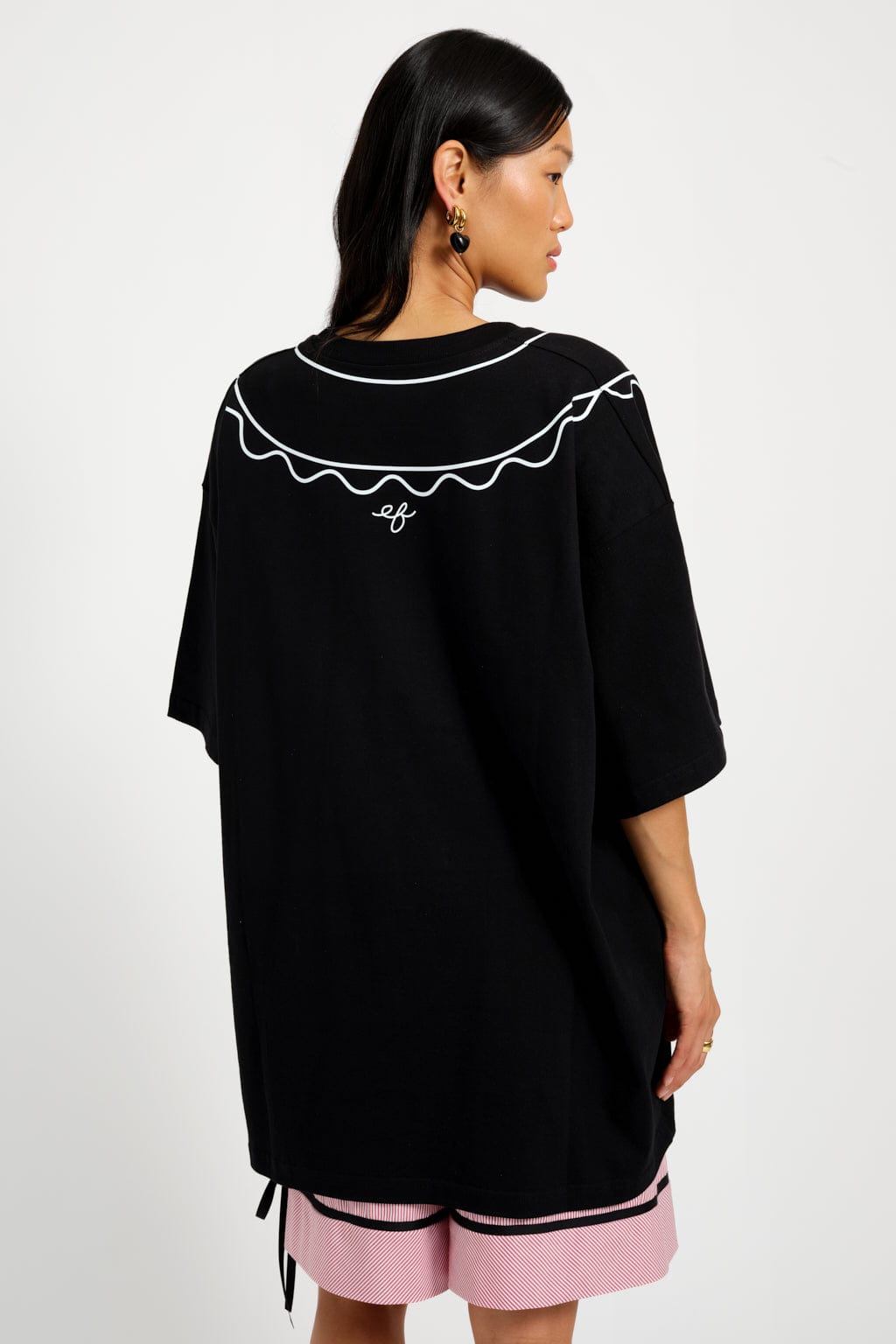 Trompe L'oeil T-Shirt Black – Eliza Faulkner Designs Inc.