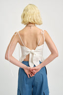 Eliza Faulkner Designs Inc. Tops Candy Corset White Eyelet