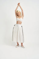 Eliza Faulkner Designs Inc. Tops Frankie Halter Top White Eyelet