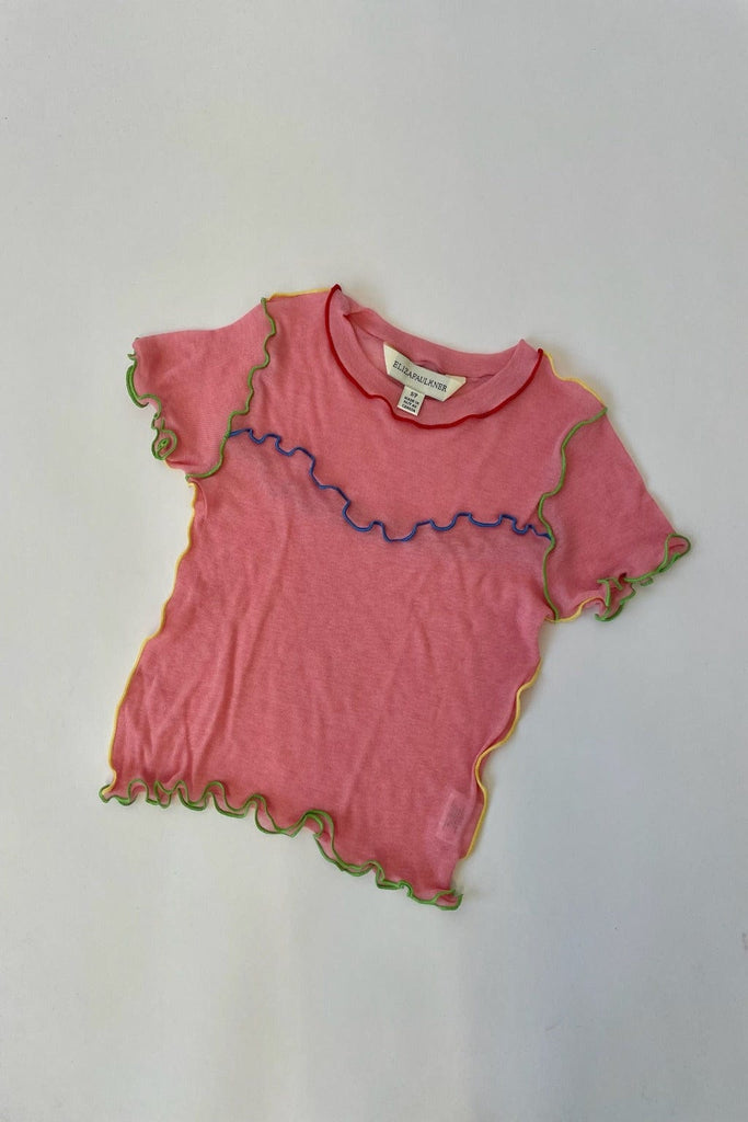 Eliza Faulkner Designs Inc. Tops Gigi Baby Tee Pink & Multi