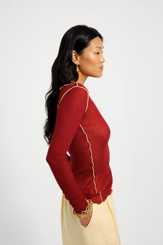 Eliza Faulkner Designs Inc. Tops Jess Top Red