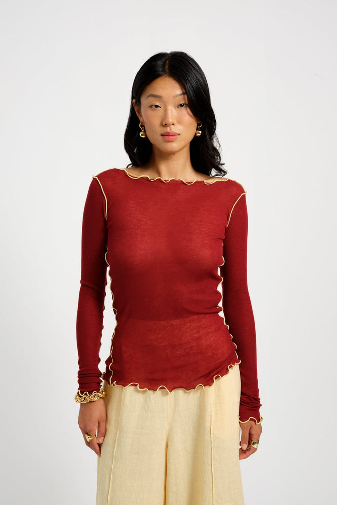 Eliza Faulkner Designs Inc. Tops Jess Top Red