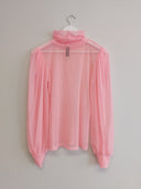 Eliza Faulkner Designs Inc. Tops Large Pre-loved Dolly Mesh Turtleneck Pink Size - L