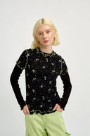 Eliza Faulkner Designs Inc. Tops Longsleeve Rib Tee Black
