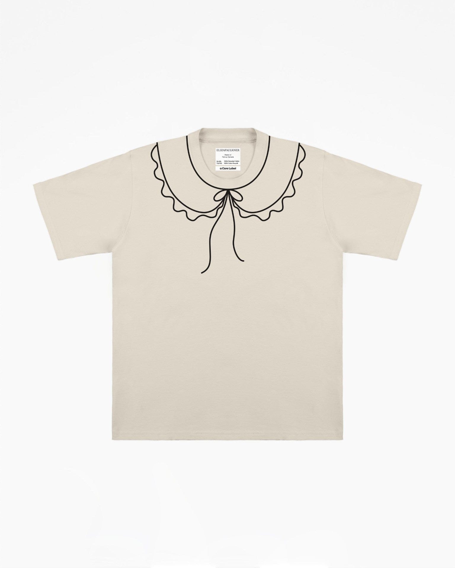 Trompe L'oeil T-Shirt Beige – Eliza Faulkner Designs Inc.