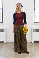 Eliza Faulkner Designs Inc. Tops Robin Top in Oxblood and Navy