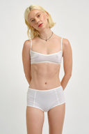 Eliza Faulkner Designs Inc. Tops Ruby Bralette White Mesh