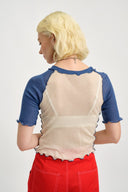 Eliza Faulkner Designs Inc. Tops Ruth Tee Blue & White