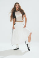 Eliza Faulkner Designs Inc. Tops Ruth Tee White & Black