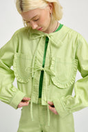 Eliza Faulkner Designs Inc. Tops Shortsleeve Rib Tee Apple Green