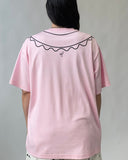 Eliza Faulkner Designs Inc. Trompe L'Oeil T-Shirt Pink
