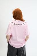 Eliza Faulkner Designs Inc. Trompe L'Oeil T-Shirt Pink