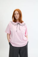 Eliza Faulkner Designs Inc. Trompe L'Oeil T-Shirt Pink