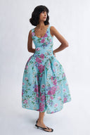 Eliza Faulkner Designs Inc. Vivienne Long Dress Floral