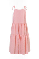 Eliza Faulkner Designs Inc. X-Large Pre-loved Cece Dress Pink Eyelet - Size XL