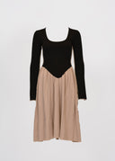 Eliza Faulkner Designs Inc. X-Small Pre-loved Joan Dress Black & Cream - Size XS