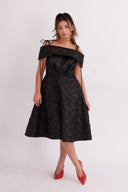Eliza Faulkner Designs Inc. Dresses Amora Dress Black Jacquard