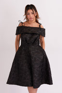 Eliza Faulkner Designs Inc. Dresses Amora Dress Black Jacquard
