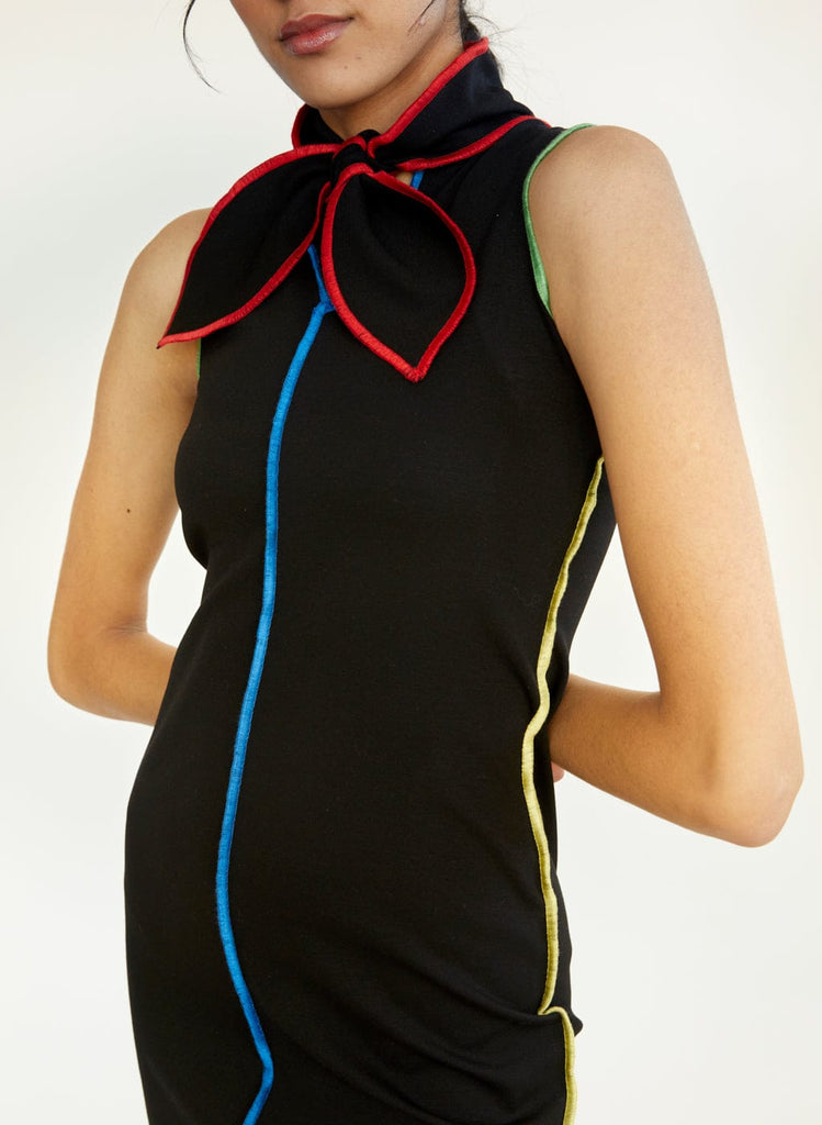 Eliza Faulkner Designs Inc. Dresses Black & Multicolour Mickie Mini Dress