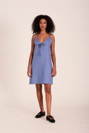 Eliza Faulkner Designs Inc. Dresses Drew Slip Dress Periwinkle Blue Linen
