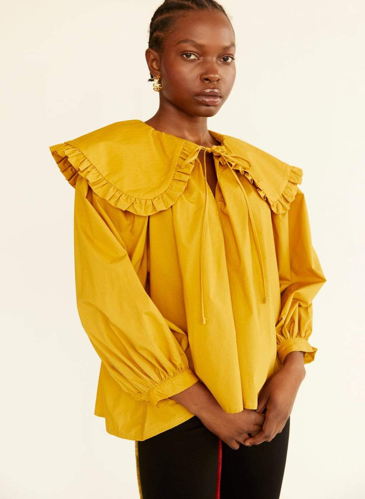 Eliza Faulkner Designs Inc. Marigold Long Sleeve Sawyer Top
