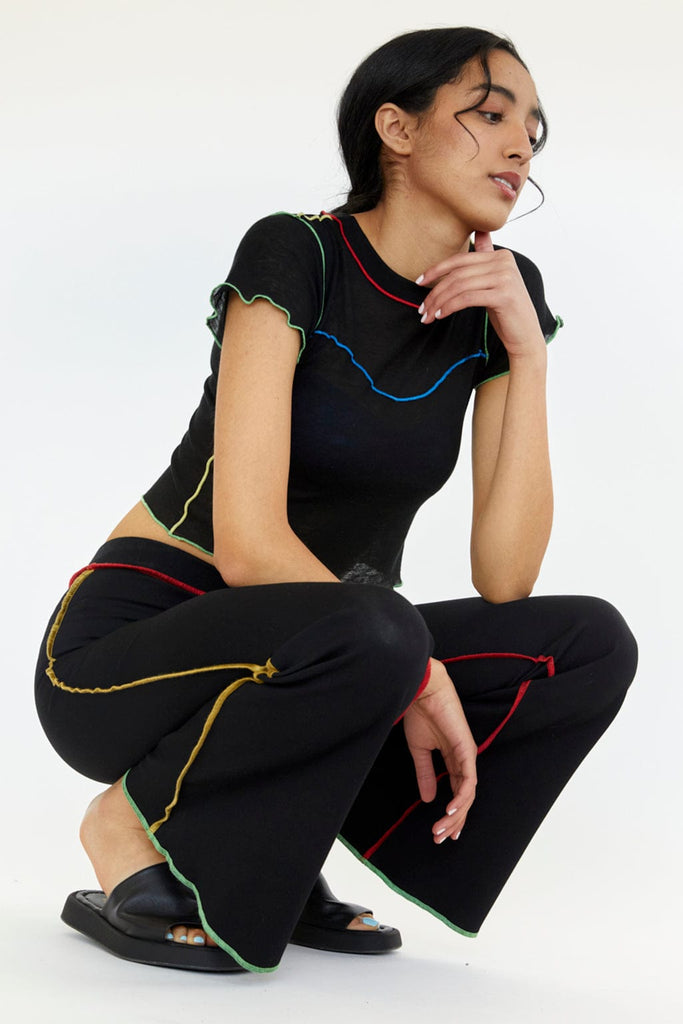 Eliza Faulkner Designs Inc. Pants Jojo Pants Black & Multicolour