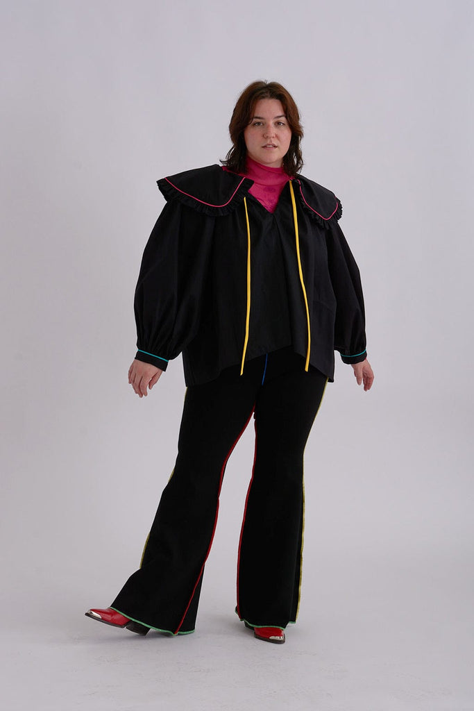 Eliza Faulkner Designs Inc. Pants Jojo Pants Black & Multicolour