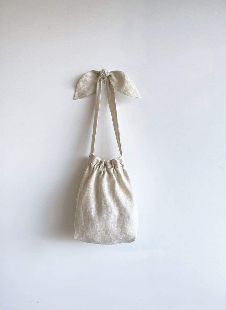 Eliza Faulkner Designs Inc. Raw Linen Mini Bunni Bag