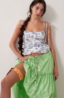 Eliza Faulkner Designs Inc. Scrunchie Garter Melon Linen