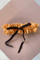 Eliza Faulkner Designs Inc. Scrunchie Garter Melon Linen