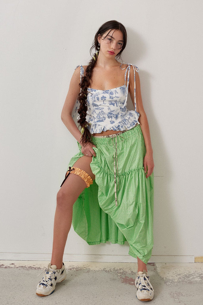 Eliza Faulkner Designs Inc. Skirts Rain Skirt Citrus Gingham