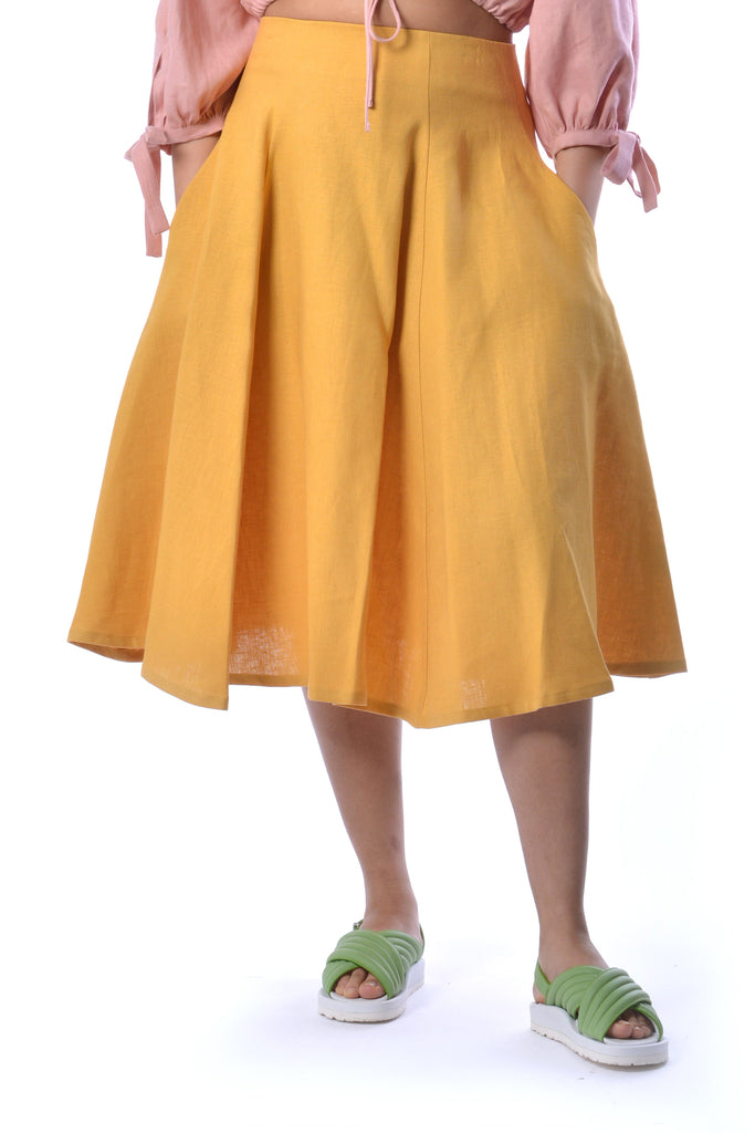 Eliza Faulkner Designs Inc. Skirts Sunshine Linen Berkley Skirt