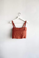 Eliza Faulkner Designs Inc. Terracotta Linen Molly Top
