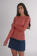 Eliza Faulkner Designs Inc. Tops Delia Top Orange