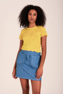 Eliza Faulkner Designs Inc. Tops Gigi Baby Tee Lemonade