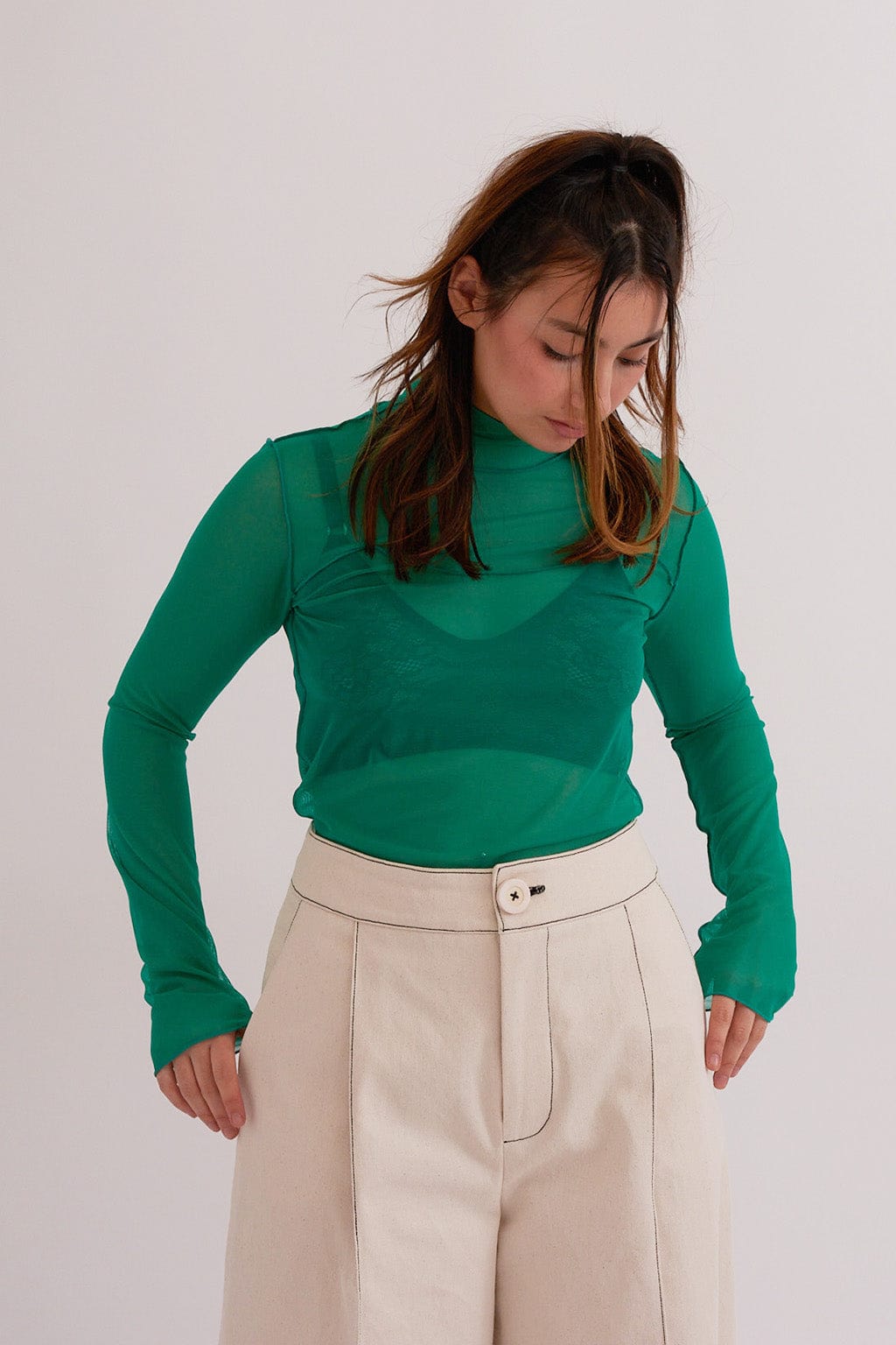 トップス prank project Velour Mesh Turtle Top PRANK PROJECT(プランク プロジェクト)｜ベロアメッシュ